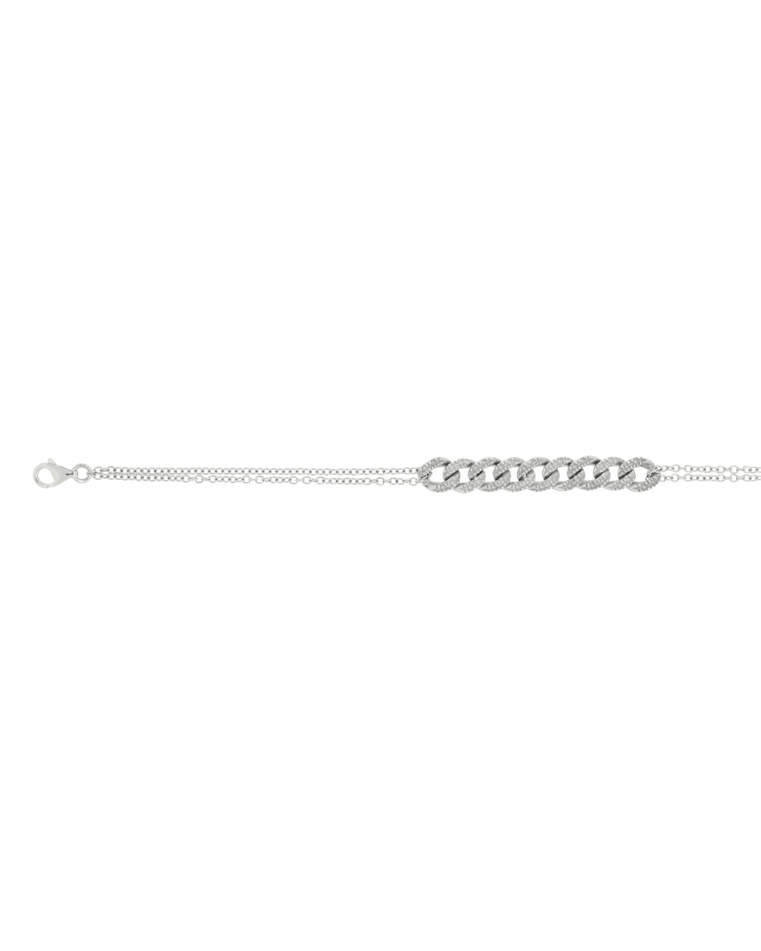 18CT W/G BRACELET MNT 1pt/36s